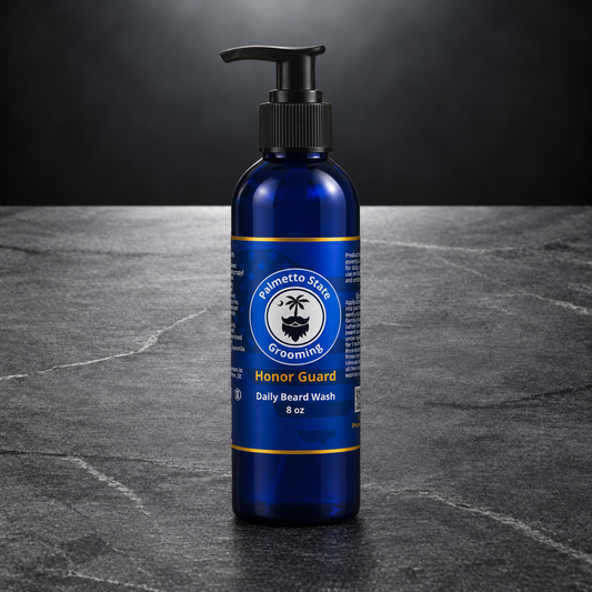 Honor Guard Daily Beard Wash by Palmetto State Grooming, hand-poured in South Carolina